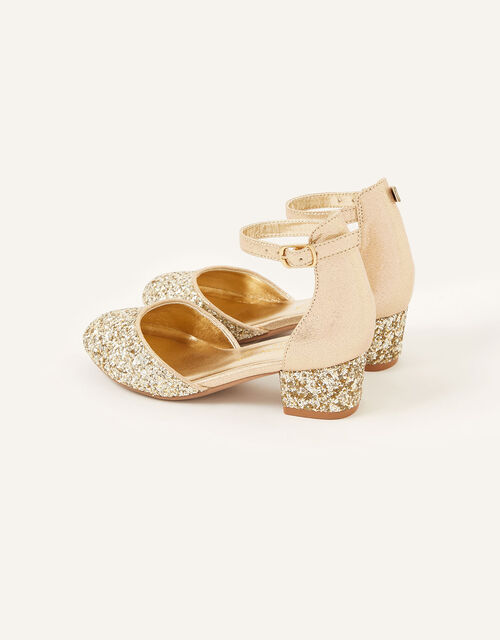 Mix Glitter Two-Part Heels , Gold (GOLD), large