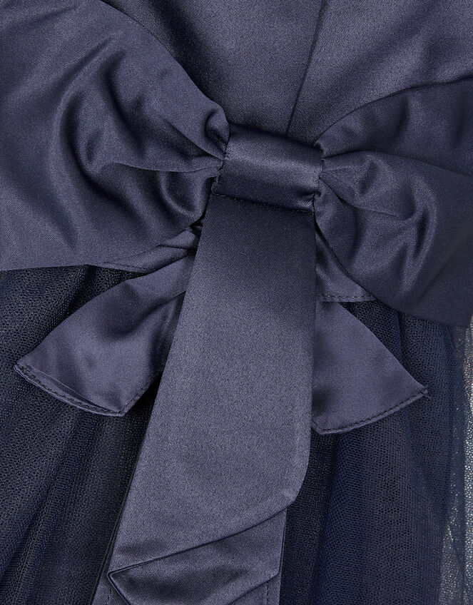 Baby Tulle Skirt Bridesmaid Dress, Blue (NAVY), large