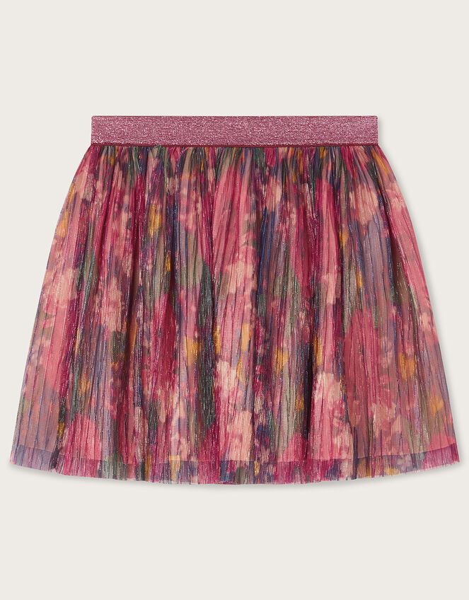Floral Shimmer Skirt, Pink (PINK), large