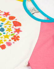 Frugi Raglan T-Shirt , White (WHITE), large