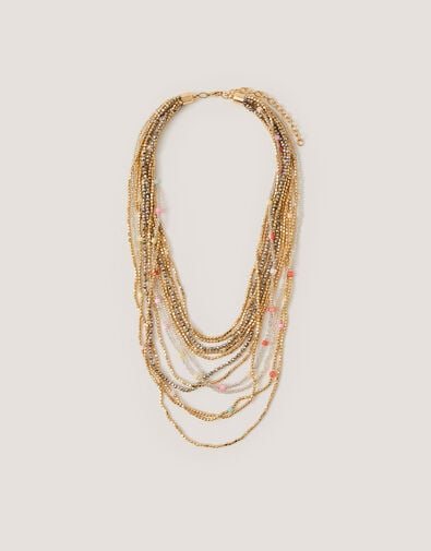 Bead Layered Necklace, , large