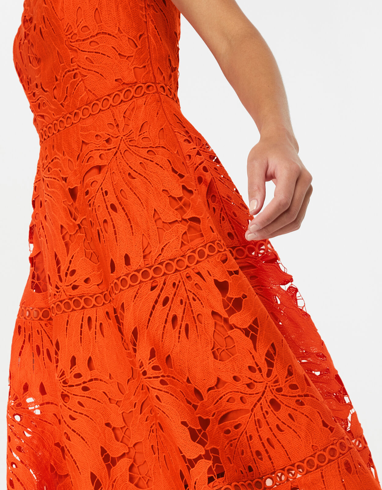 Orange lace deals dresses uk