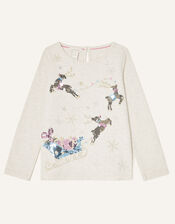 Sleigh Long Sleeve Top, Ivory (IVORY), large