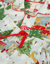 Christmas Tree Long Pyjamas Set, Ivory (IVORY), large