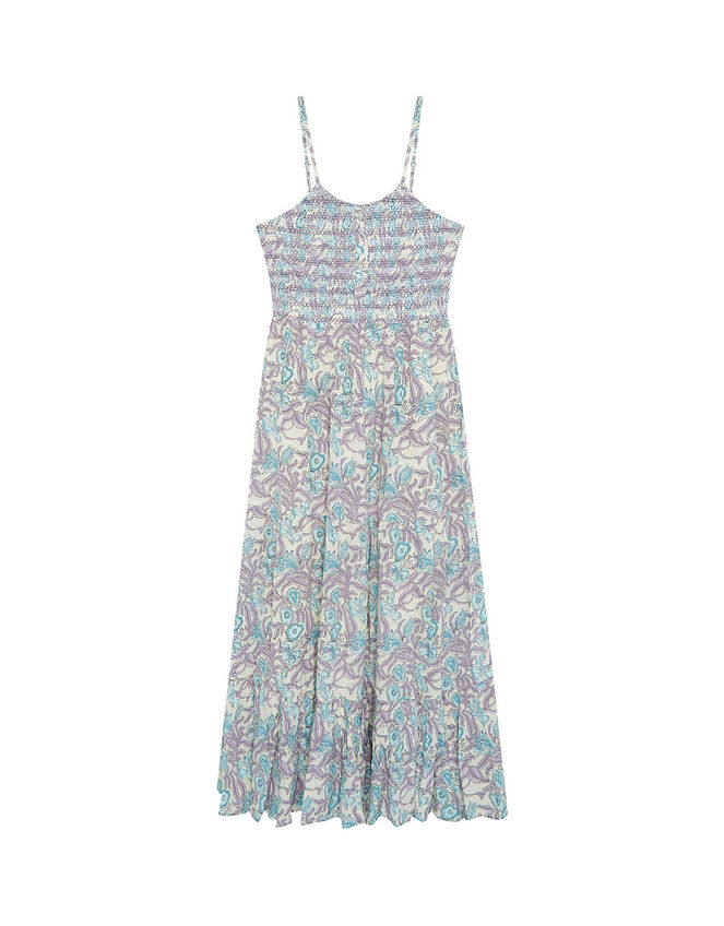 Maison Hotel Lulu Sleeveless Floral Midi Dress, Blue (BLUE), large
