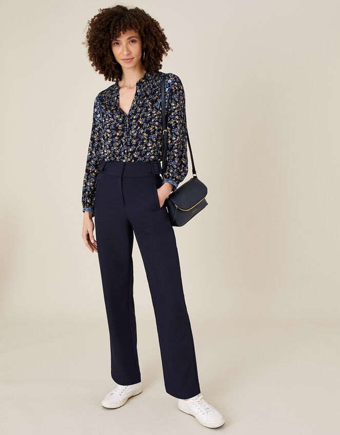 Smart Tapered Trousers, Blue (NAVY), large