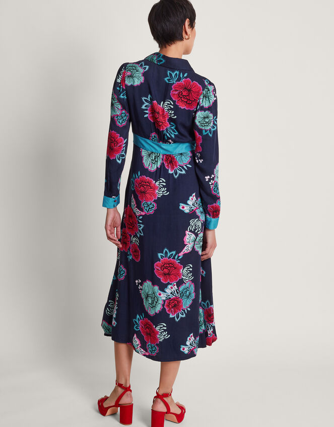 Esme Shirt Dress, Blue (NAVY), large