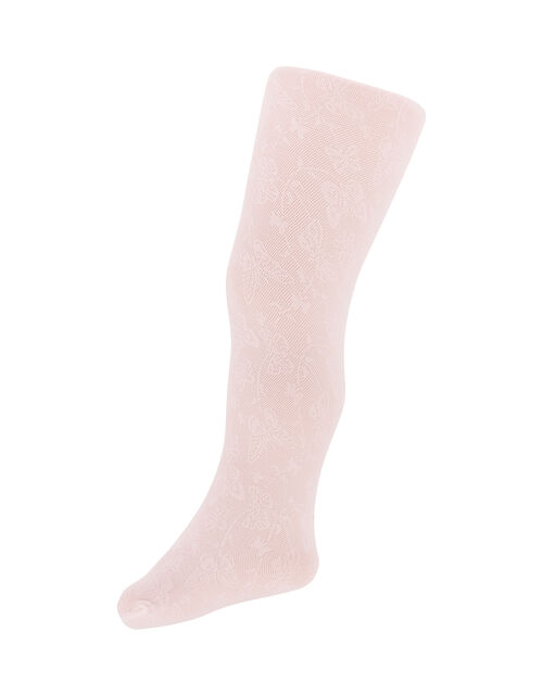 Baby Butterfly Lacey Tights, Pink (PINK), large