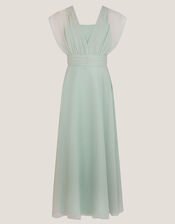 Maddison Multiway Chiffon Dress, Green (SAGE), large