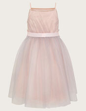 Land of Wonder Francesca Glitter Tulle Dress, Grey (GREY), large