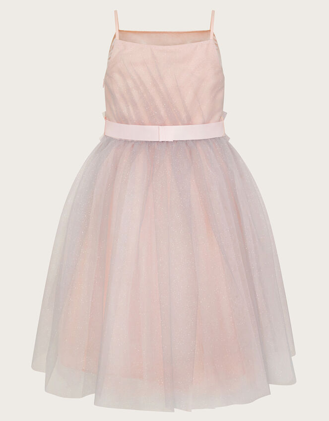 Land of Wonder Francesca Glitter Tulle Dress, Grey (GREY), large