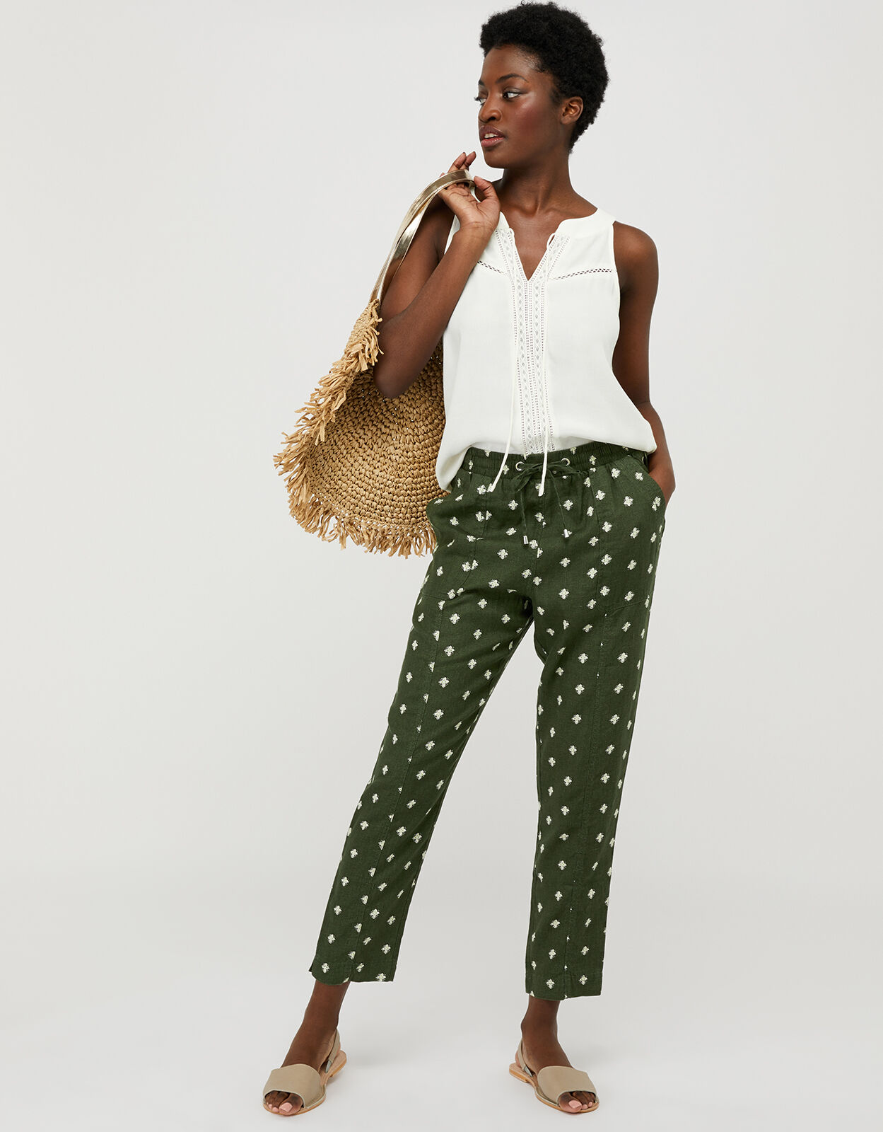 Ladies floral joggers shop