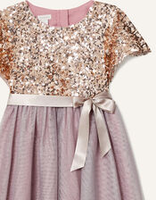 Truth Cape Sleeve Dress , Pink (DUSKY PINK), large