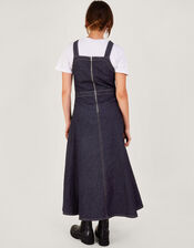Penny Denim Pinafore, Blue (INDIGO), large
