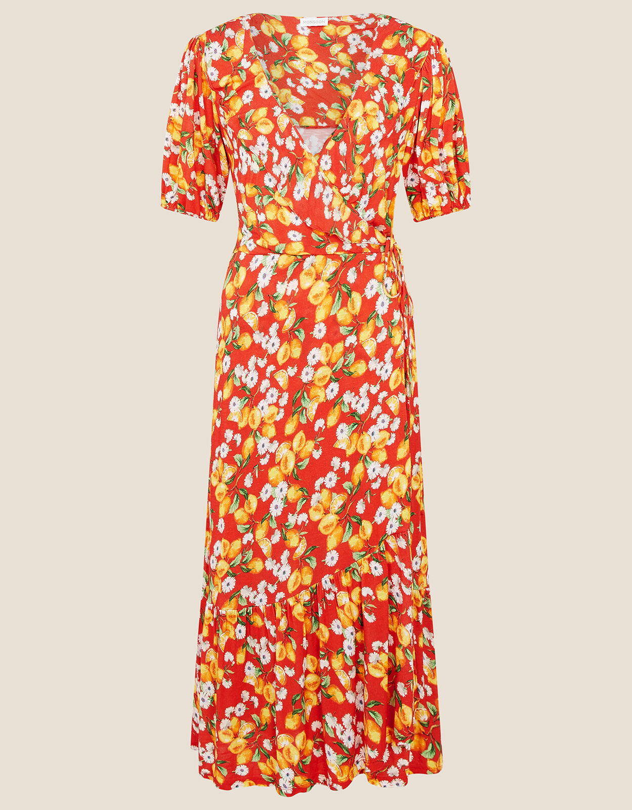 lemon wrap dress