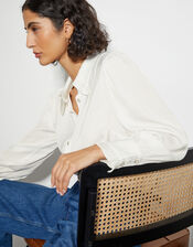 Fifi Frill Collar shirt, White (WHITE), large