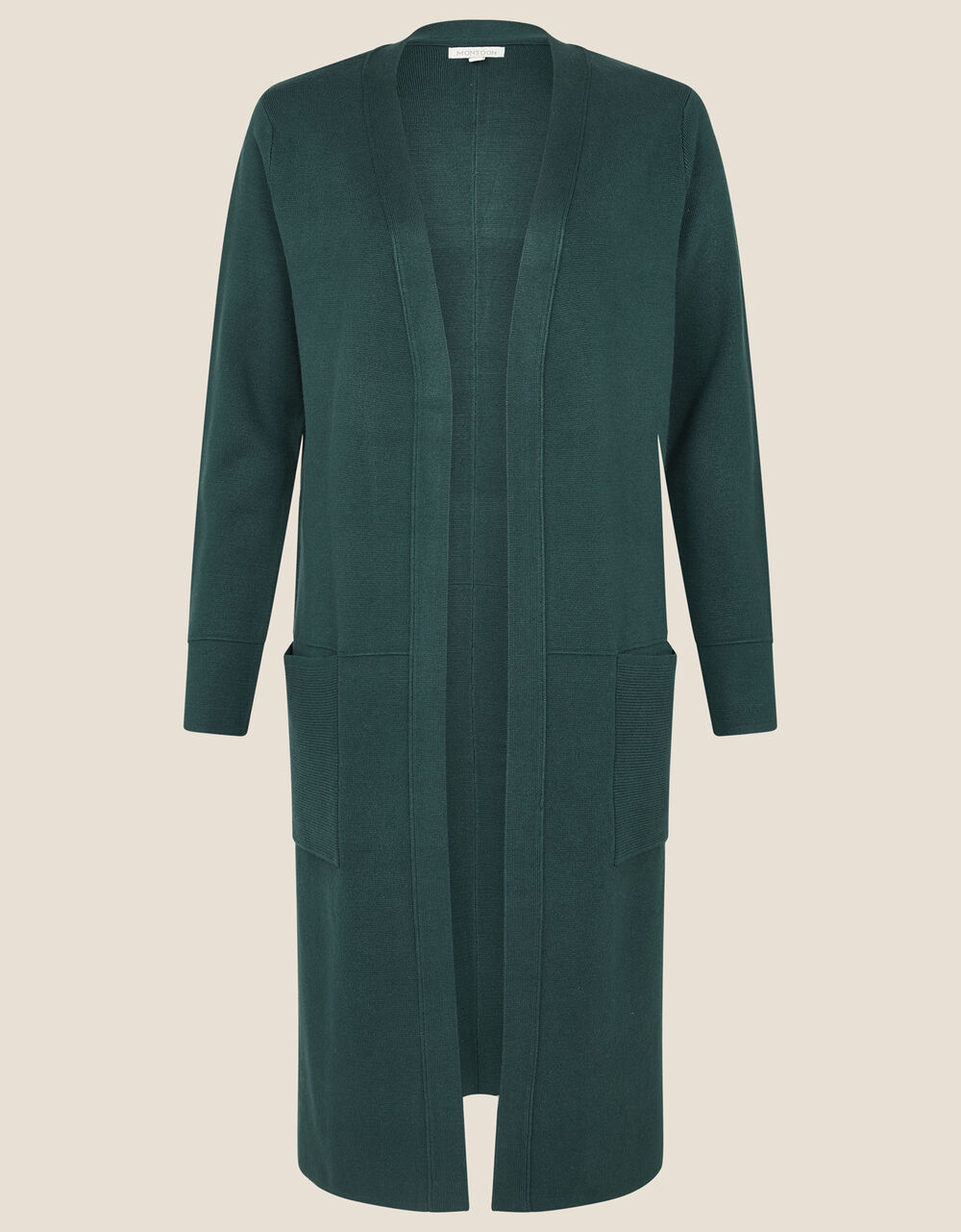 Longline Coatigan Teal Women's Jackets Monsoon UK.