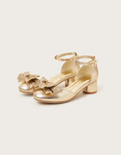 Bow Two-Part Heels, Gold (GOLD), large