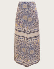 One Hundred Stars Mehndi Print Trousers, Blue (BLUE), large