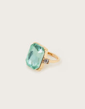 Stone Cocktail Ring , Green (GREEN), large