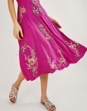 Jenny Embroidered Tea Dress , VIOLET, large
