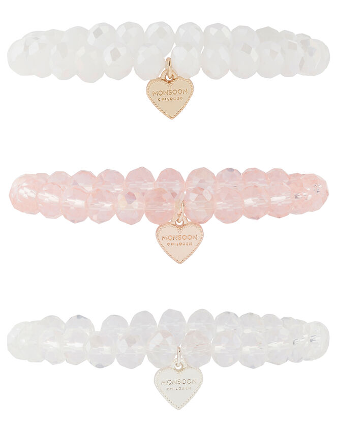 Faceted Bead and Charm Bracelet Set, , large