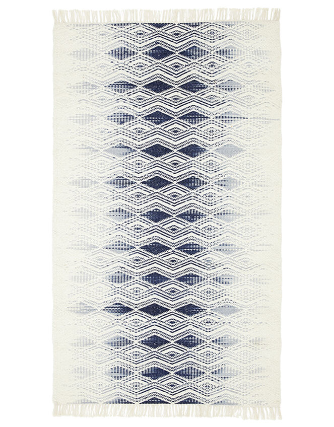 Small Geo Fade Rug in Wool Blend, Ivory (IVORY), large