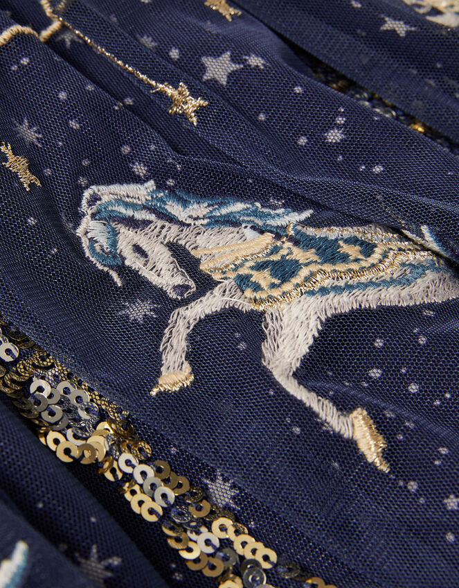 Disco Horse Skirt, Blue (NAVY), large