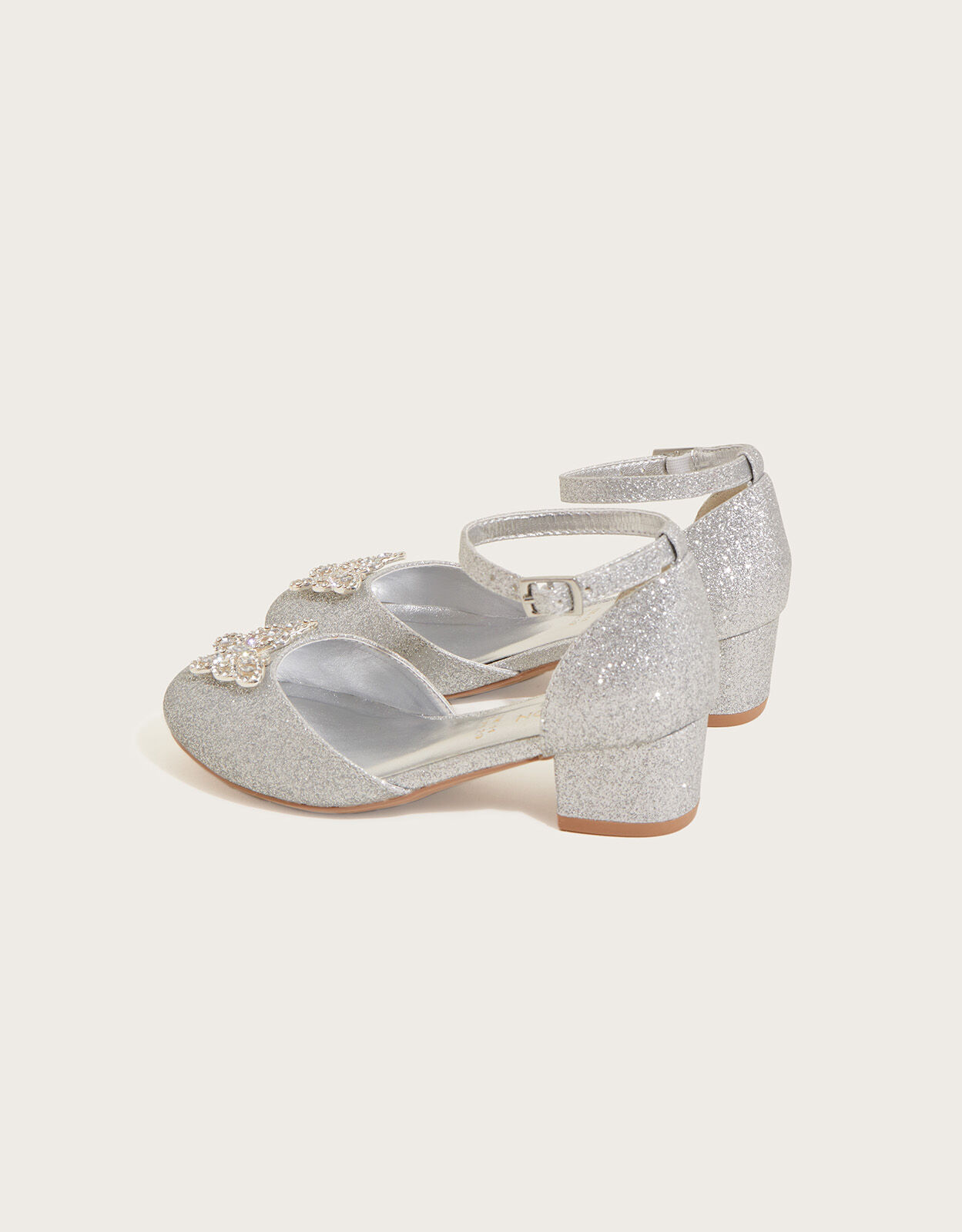 Silver butterfly shoes best sale