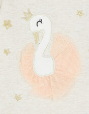Baby Swan 3D Jersey Set, Camel (OATMEAL), large
