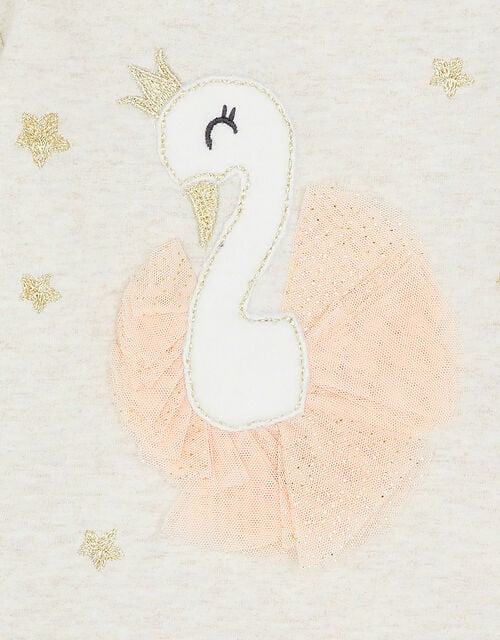 Baby Swan 3D Jersey Set, Camel (OATMEAL), large