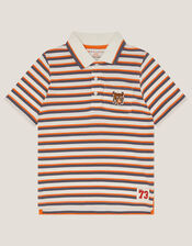 Tiger Stripe Polo Shirt, Multi (MULTI), large
