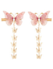 Flutter Butterfly Tassel Hair Clips, , large