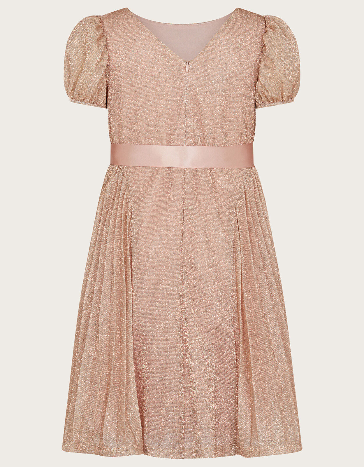 Gilded Rose Pleated Party Dress Pink