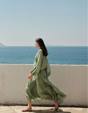 Devotion Twins Sage Tiered Midi Skirt, Green (GREEN), large