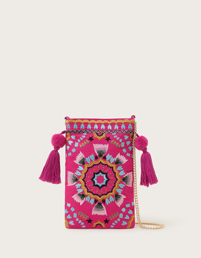 Pom-Pom Phone Bag, , large