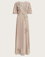 August Embellished Maxi Dress, Pink (BLUSH), large