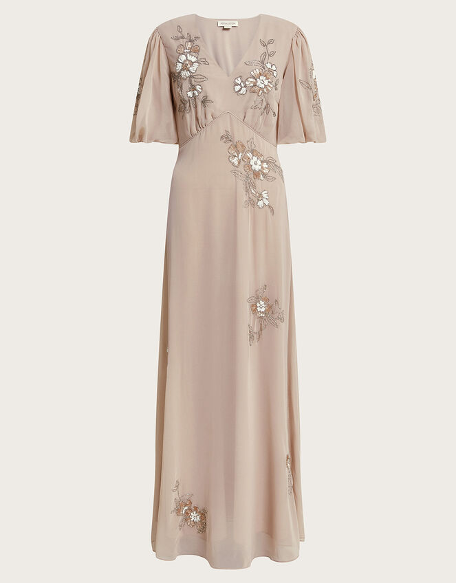 August Embellished Maxi Dress, Pink (BLUSH), large