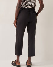 Penina Drawstring Wide-Leg Trousers, Black (BLACK), large