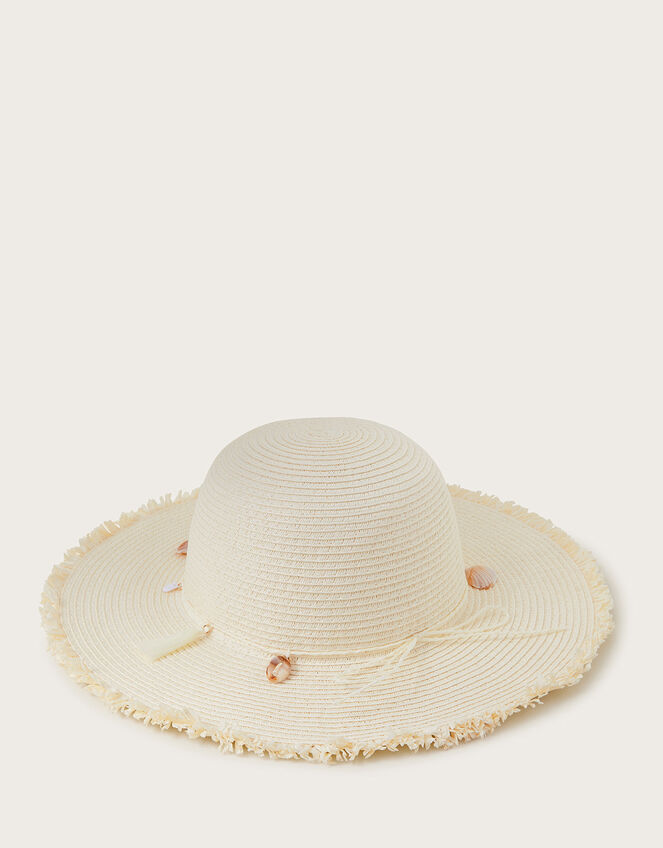 Shell Band Straw Hat, , large