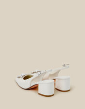 Wynn Pearl Slingback Heels, Ivory (IVORY), large