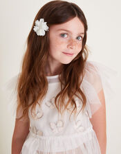 Rosette Bridesmaid Hair Clips Set of Two, , large