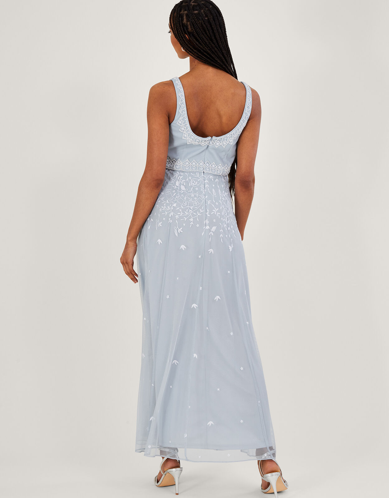 Eugiene Embroidered Shorter Length Maxi Dress