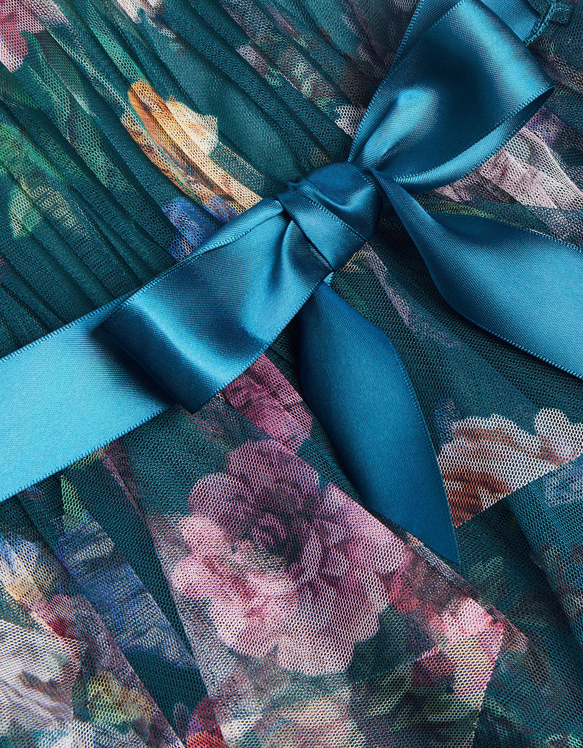 Green Floral Print Shirt Long Dress