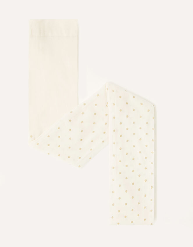 Glitter Spot Tights, Gold (GOLD), large