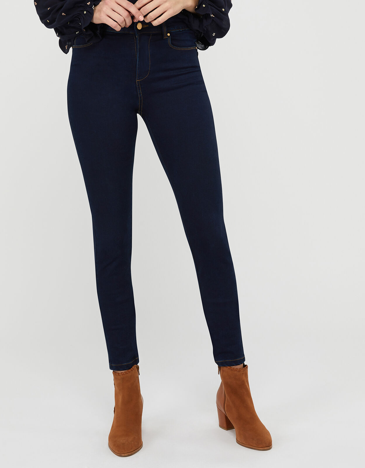 Nadine Dark Rinse Skinny Jeans with