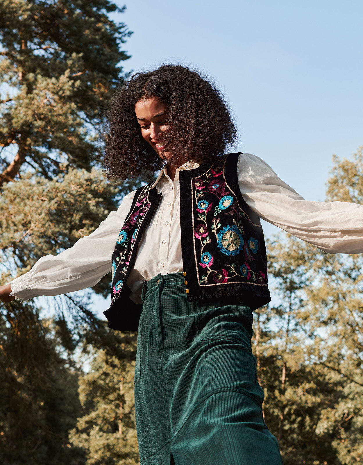 Ladies embroidered waistcoats sale