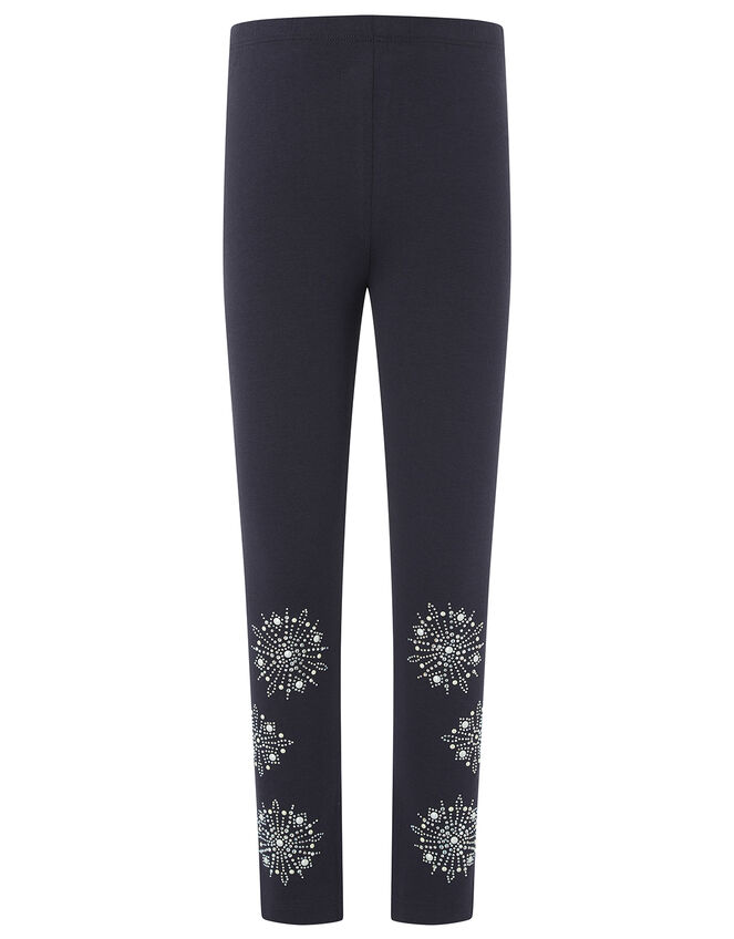 Snowflake Embellished Leggings, , large