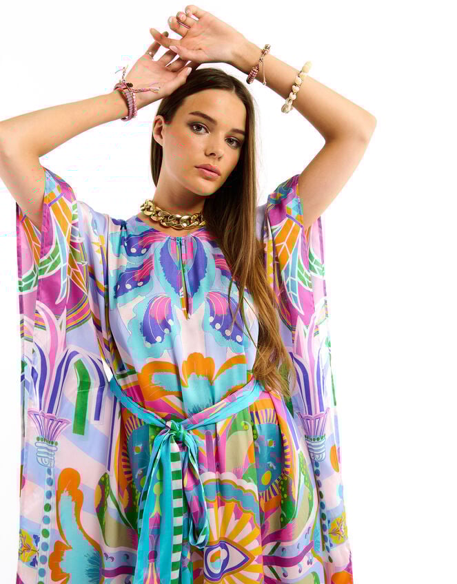 Wild Jeanna Print Maxi Kaftan Dress, , large