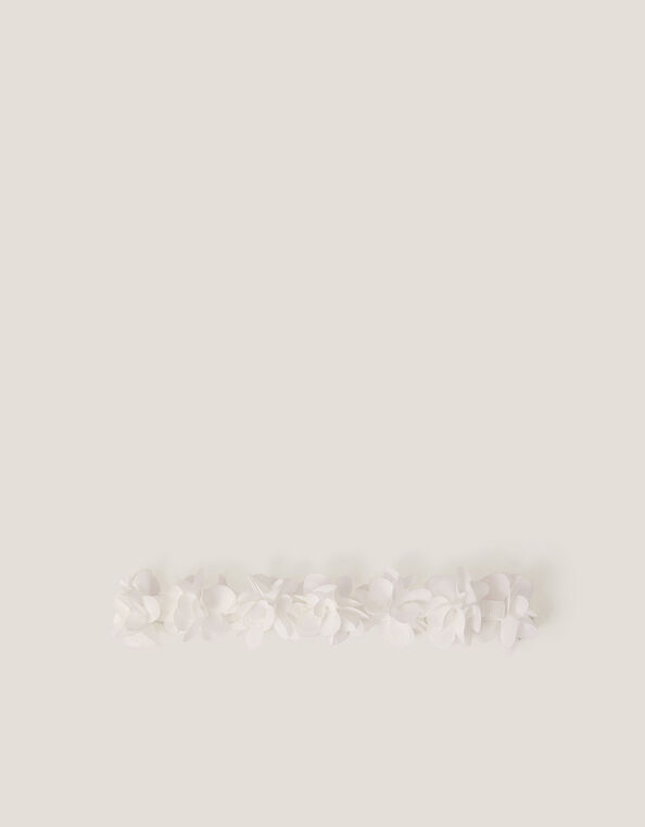 Baby Flower Bando Headband, Ivory (IVORY), large